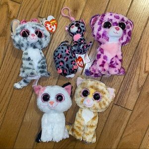 Ty Beanie Boo Kitty Cats Set